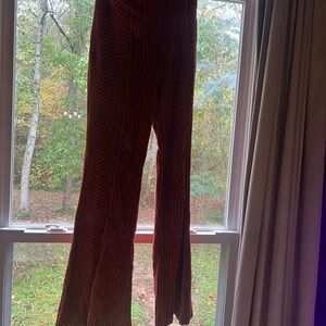 Free people ribbed orange bell bottoms